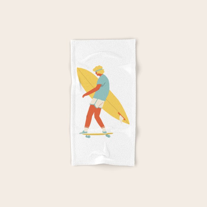 Skater from 70s Bath Towel Gallery Image 1