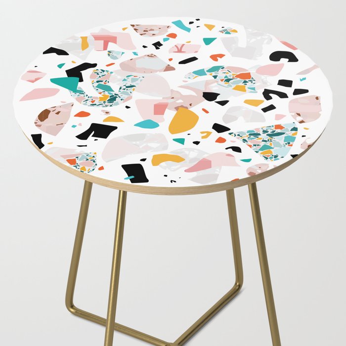 Mixed Mess I. / Collage, Terrazzo, Colorful Side Table Gallery Image 2