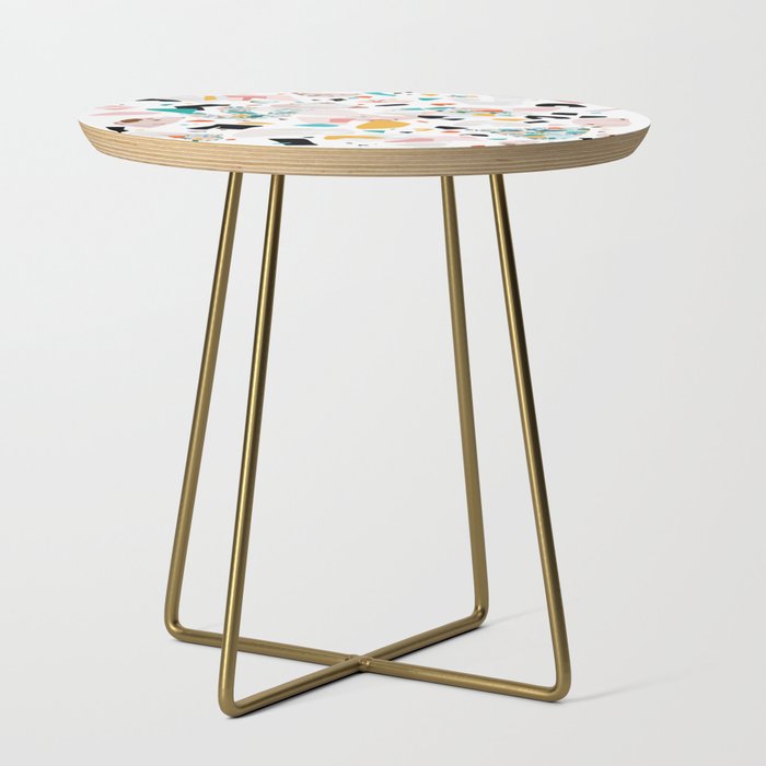 Mixed Mess I. / Collage, Terrazzo, Colorful Side Table Gallery Image 1