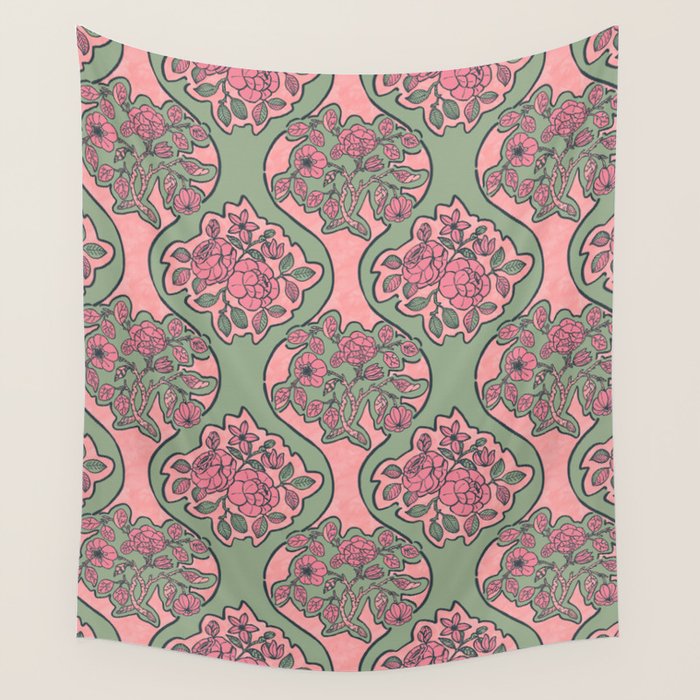 Blossom Elegance Charm Wall Tapestry Gallery Image 4