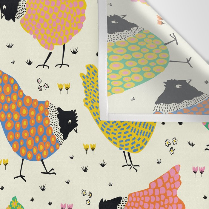 Chicken Farm Wall Tapestry Gallery Image 3