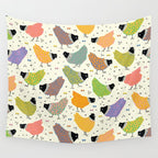 Chicken Farm Wall Tapestry Gallery Image 4