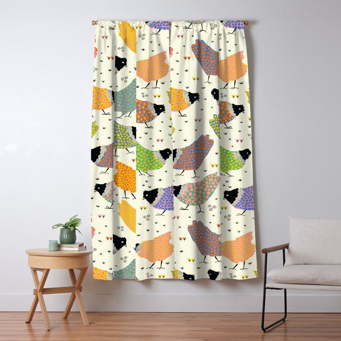 Chicken Farm Window Curtain Gallery Image 1