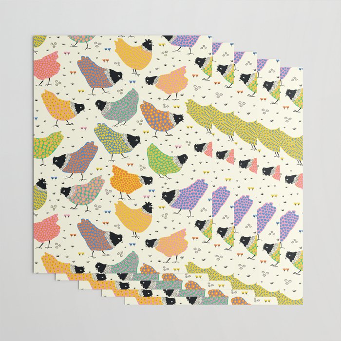 Chicken Farm Wrapping Paper Gallery Image 3