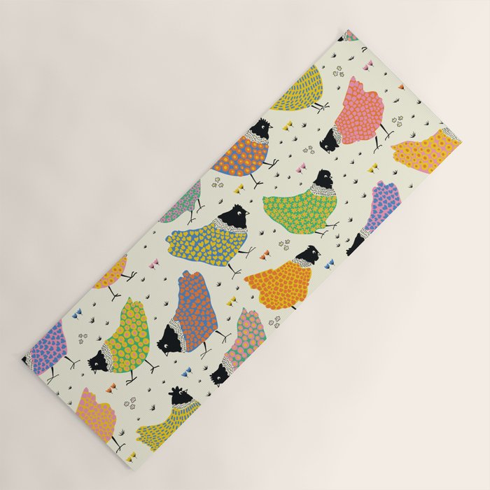 Chicken Farm Yoga Mat Gallery Image 1