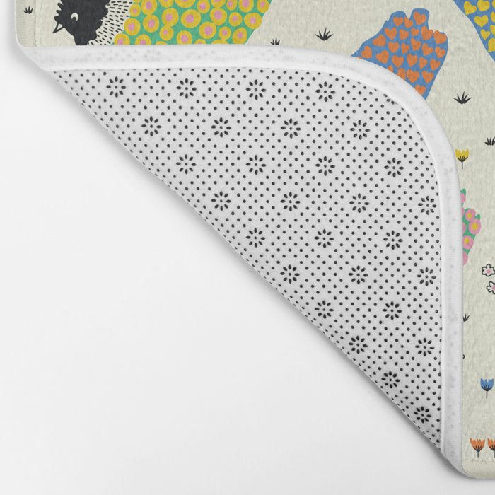 Chicken Farm Bath Mat Gallery Image 2