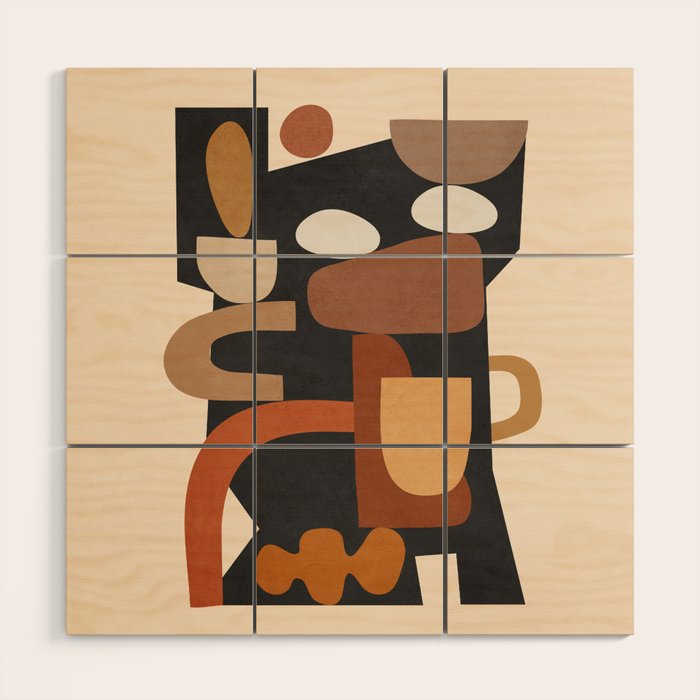 Modern Abstract Art 43 Wood Wall Art Gallery Image 1