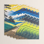 On the Return to Hokiriukiyo - A Contemporary Ukiyo-e Nature Landscape Wrapping Paper Gallery Image 3