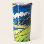 On the Return to Hokiriukiyo - A Contemporary Ukiyo-e Nature Landscape Travel Mug Gallery Image 2