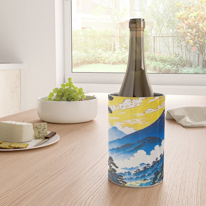 On the Return to Hokiriukiyo - A Contemporary Ukiyo-e Nature Landscape Wine Chiller Gallery Image 4