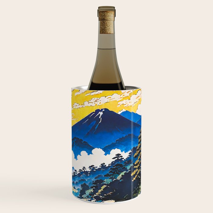 On the Return to Hokiriukiyo - A Contemporary Ukiyo-e Nature Landscape Wine Chiller Gallery Image 3