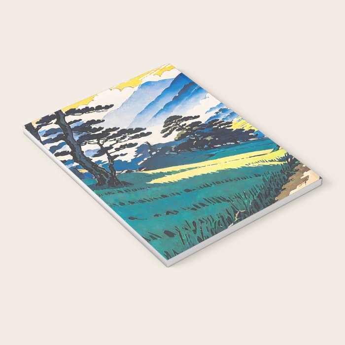 On the Return to Hokiriukiyo - A Contemporary Ukiyo-e Nature Landscape Notebook Gallery Image 3