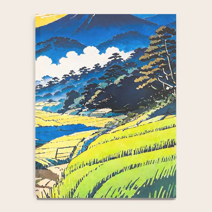 On the Return to Hokiriukiyo - A Contemporary Ukiyo-e Nature Landscape Notebook Gallery Image 4