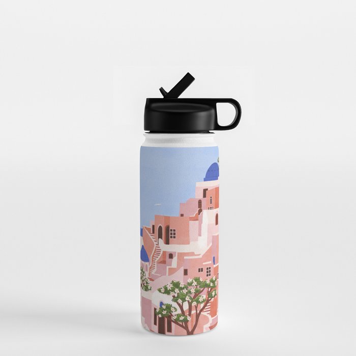 Sunset in Sontorini Water Bottle Gallery Image 1