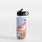 Sunset in Sontorini Water Bottle Gallery Image 1