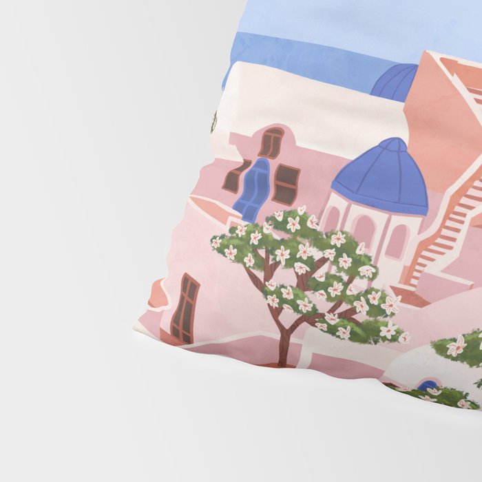 Sunset in Sontorini Pillow Sham Gallery Image 4