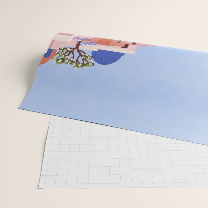 Sunset in Sontorini Wrapping Paper Gallery Image 2