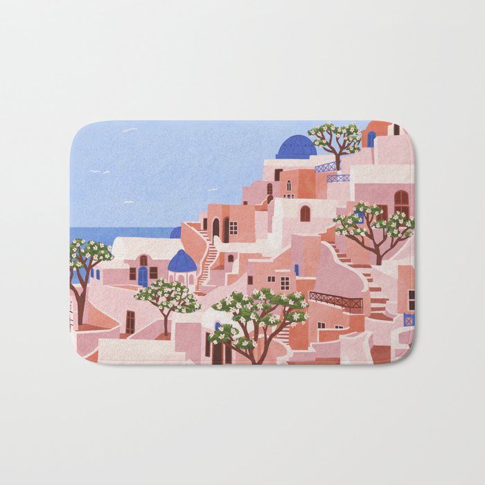Sunset in Sontorini Bath Mat Gallery Image 1