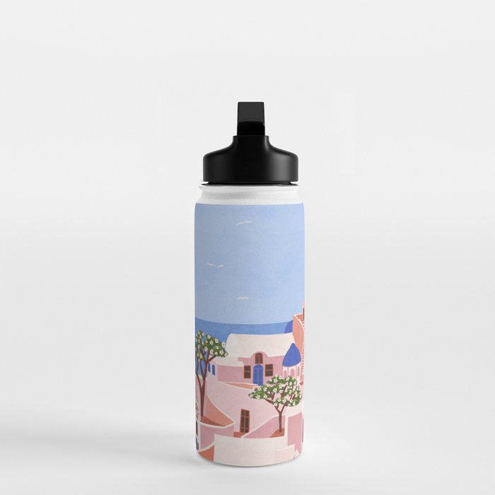 Sunset in Sontorini Water Bottle Gallery Image 3