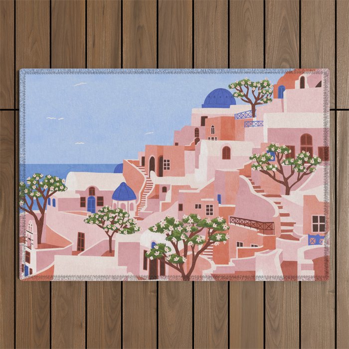 Sunset in Sontorini Outdoor Rug Gallery Image 1