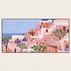 Sunset in Sontorini Desk Mat Gallery Image 3