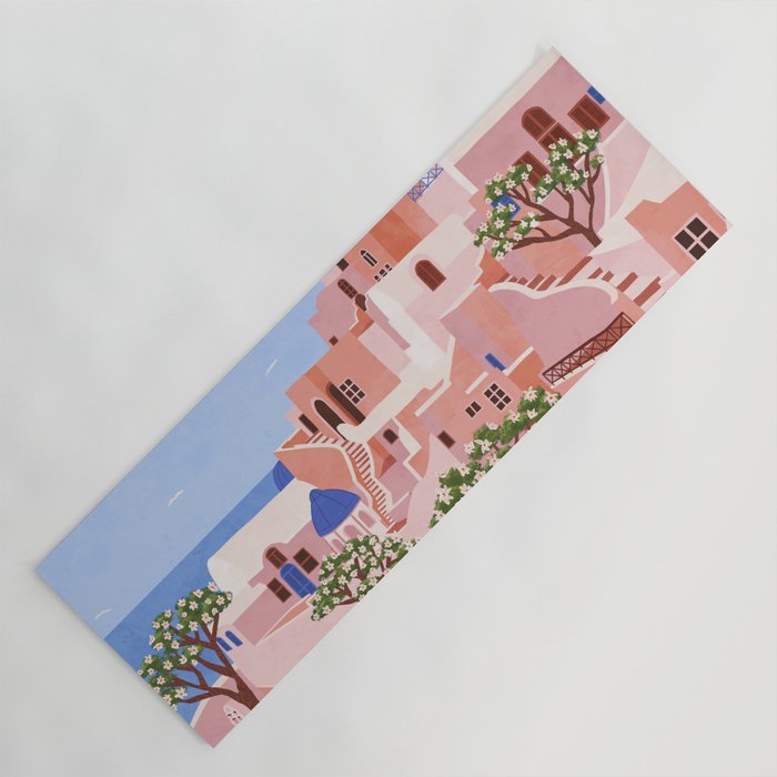 Sunset in Sontorini Yoga Mat Gallery Image 1