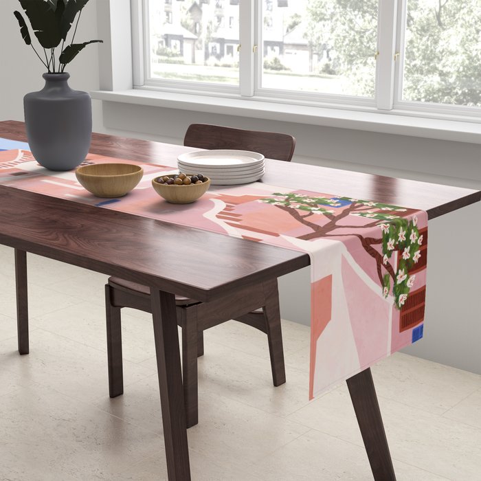 Sunset in Sontorini Table Runner Gallery Image 2