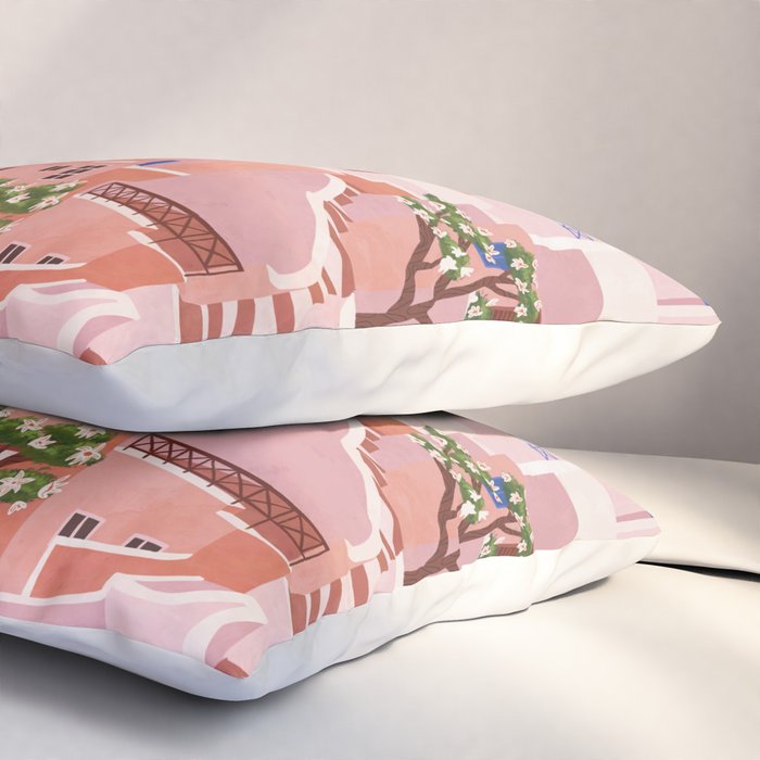 Sunset in Sontorini Pillow Sham Gallery Image 3
