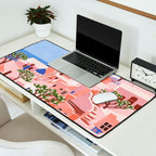 Sunset in Sontorini Desk Mat Gallery Image 2