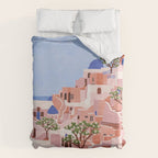 Sunset in Sontorini Duvet Cover Gallery Image 6