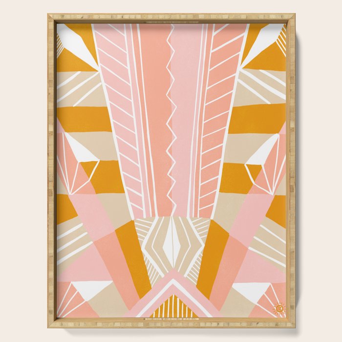 salida, peach Serving Tray Gallery Image 1