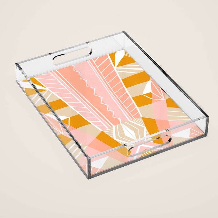 salida, peach Acrylic Tray Gallery Image 1
