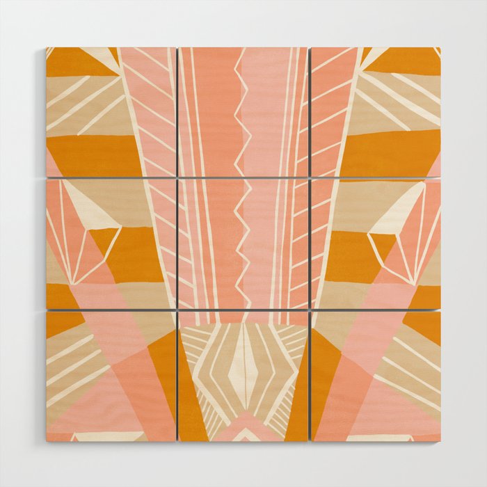 salida, peach Wood Wall Art Gallery Image 1