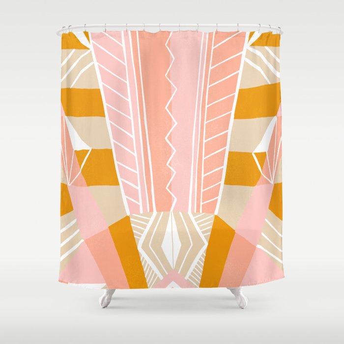 salida, peach Shower Curtain Gallery Image 1