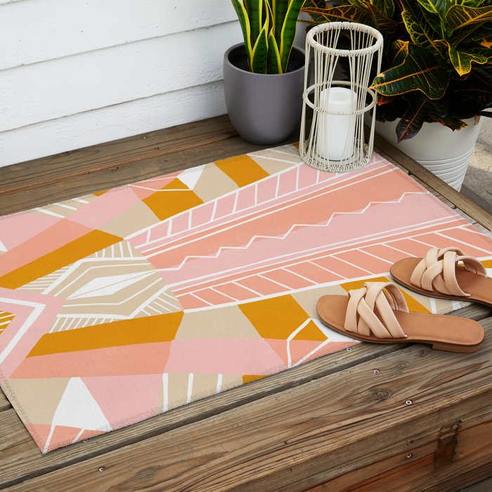 salida, peach Outdoor Rug Gallery Image 2