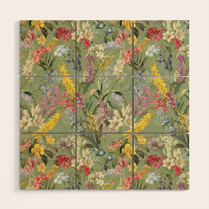 Isolated Blooms II Wood Wall Art Gallery Image 1