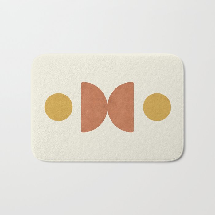 Half-circle Balance - Orange Bath Mat Gallery Image 1