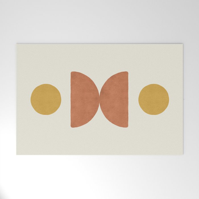 Half-circle Balance - Orange Welcome Mat Gallery Image 1