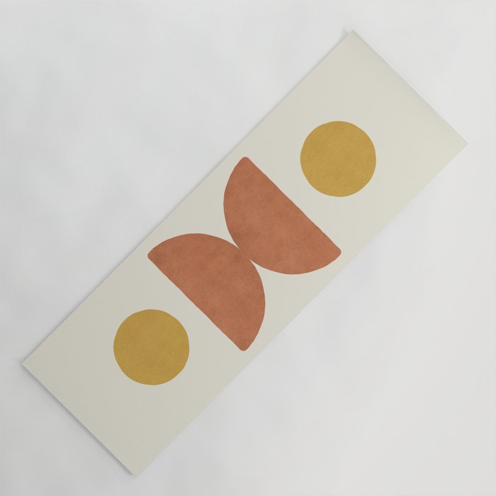 Half-circle Balance - Orange Yoga Mat Gallery Image 1