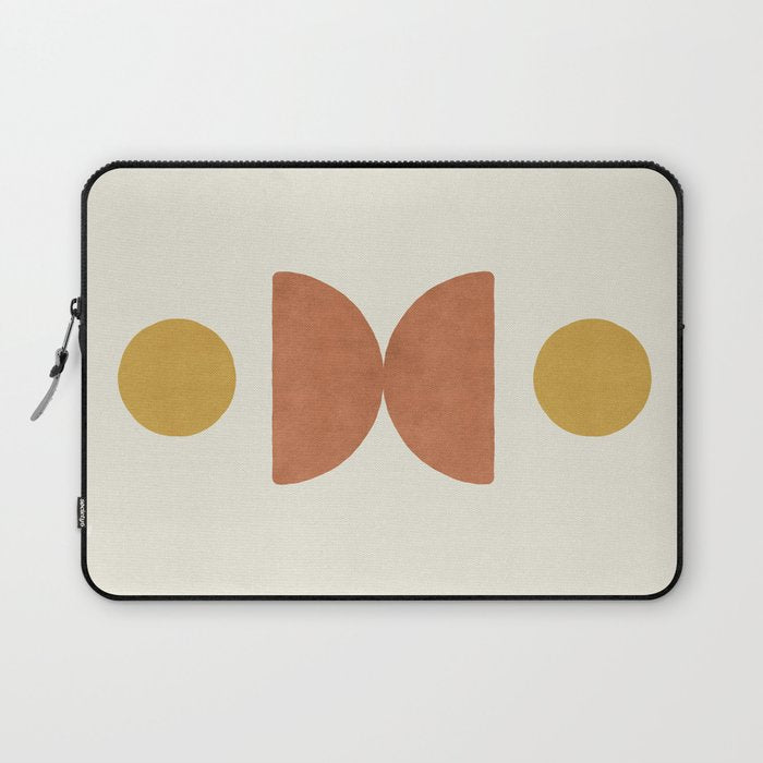 Half-circle Balance - Orange Laptop Sleeve Gallery Image 1