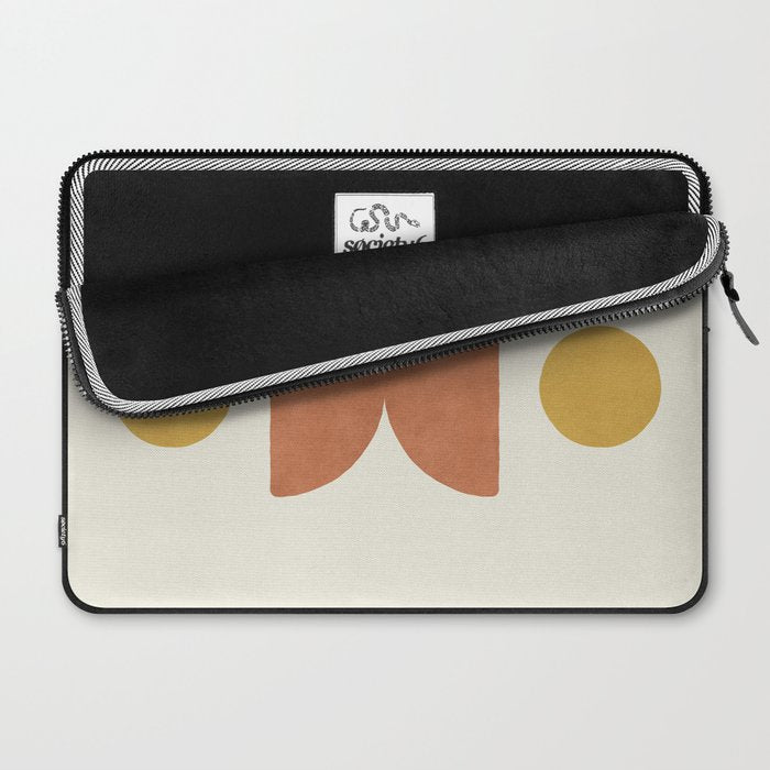 Half-circle Balance - Orange Laptop Sleeve Gallery Image 2