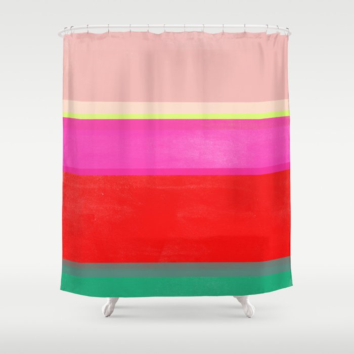 stripe study 12 Shower Curtain Gallery Image 1