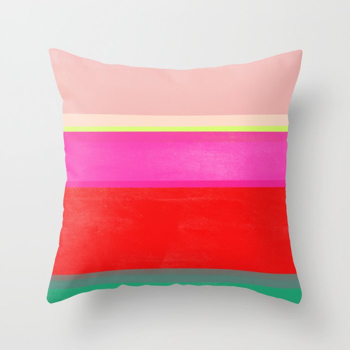 stripe study 12 Throw Pillow Gallery Image 1