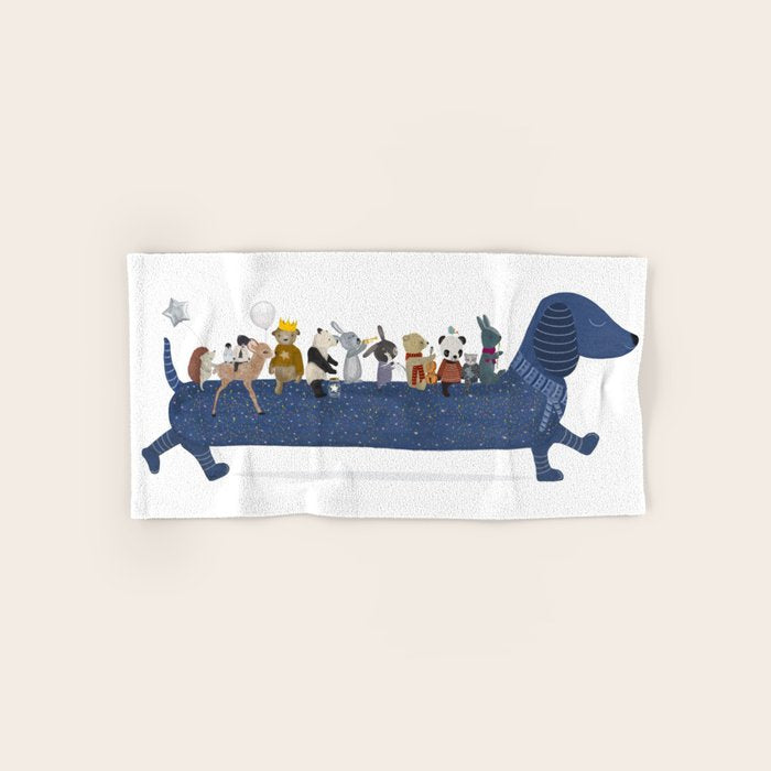 starlight chien Bath Towel Gallery Image 1