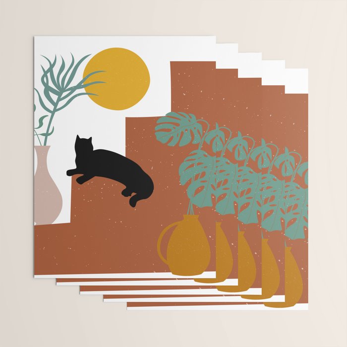 The Cat and The Sun II Wrapping Paper Gallery Image 3