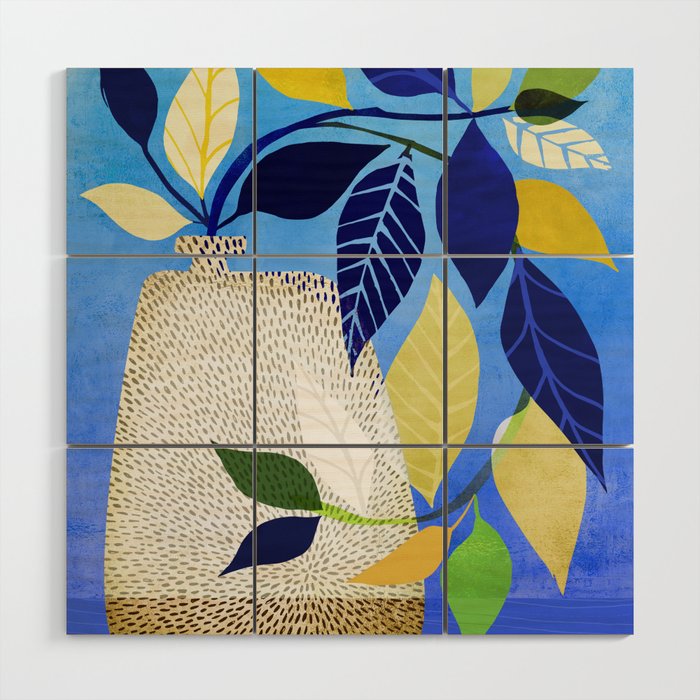 Whimsical Ivy Houseplant Wood Wall Art Gallery Image 1