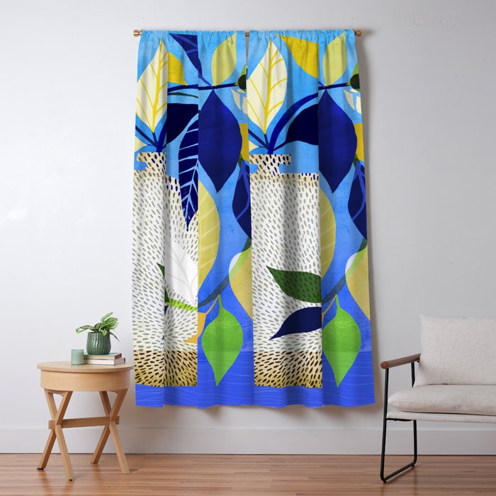 Whimsical Ivy Houseplant Window Curtain Gallery Image 5