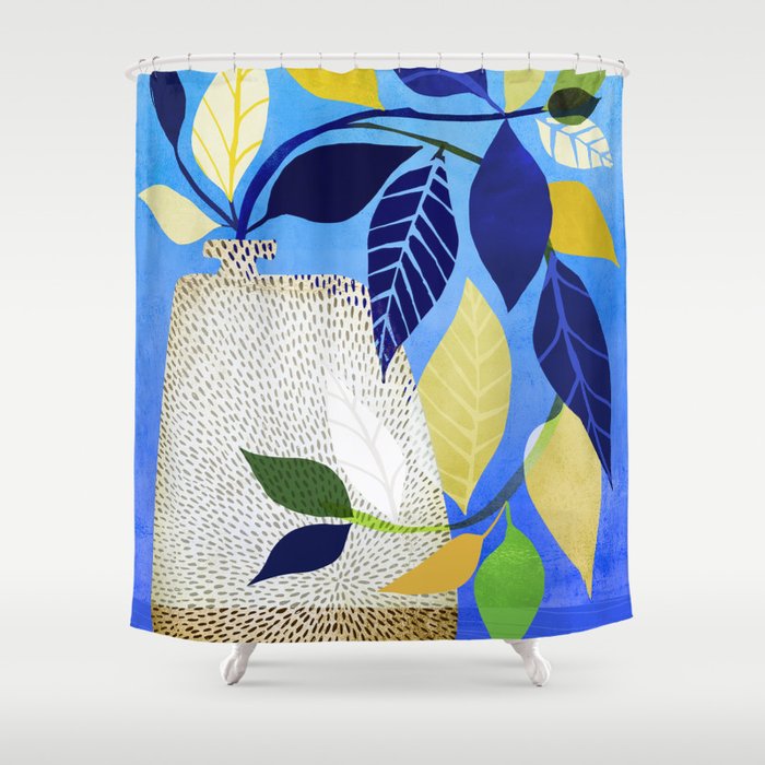 Whimsical Ivy Houseplant Shower Curtain Gallery Image 1