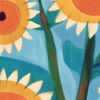 Sunflower Study in Sunny Yellow and Burnt Orange Coffee Mug Gallery Image 2