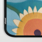 Sunflower Study in Sunny Yellow and Burnt Orange Laptop Sleeve Gallery Image 3